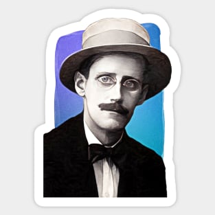 Irish Writer James Joyce illustration Sticker